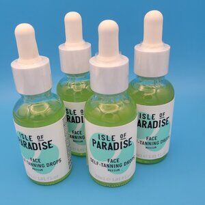 4x SEALED Isle of Paradise Face Self-Tanning Drops Medium - 120 ml / 4.04 fl oz